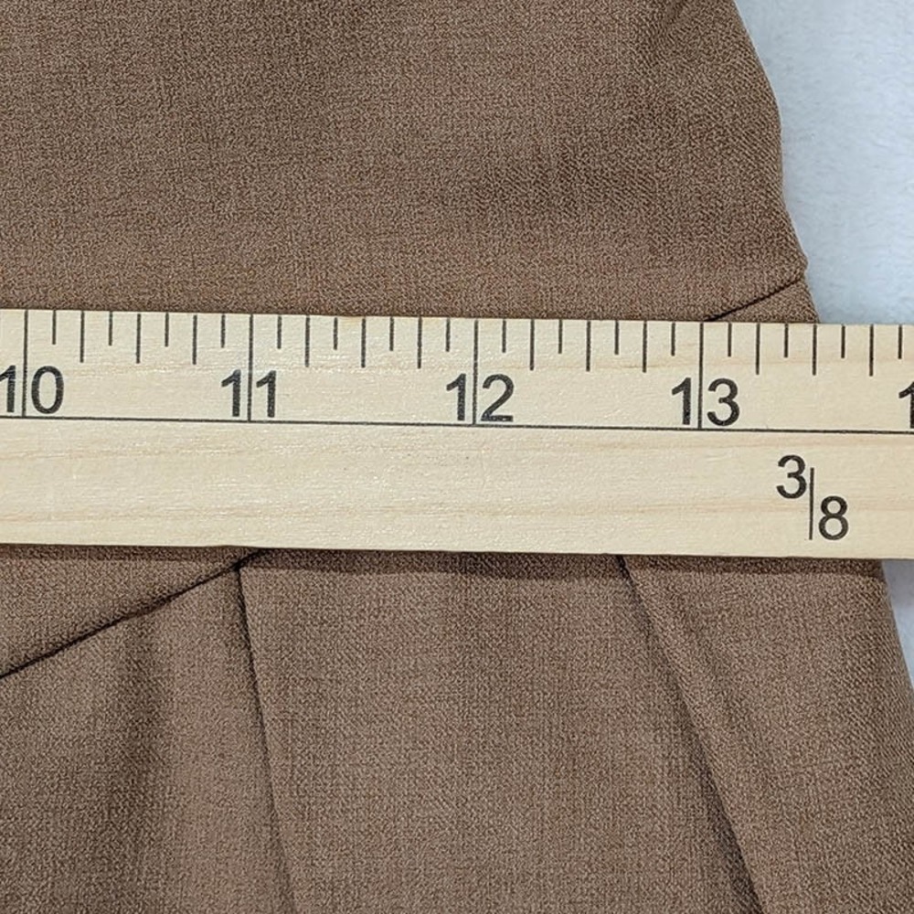 Milkmaid Mini Dress Womens S Tan 90's Coquette‎ Balletcore Schoolgirl Bustier - Picture 4 of 8